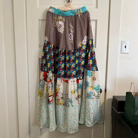 Sundance Dresses & Skirts - SUNDANCE X JOHNNY WAS SILK MAXI SKIRT size S